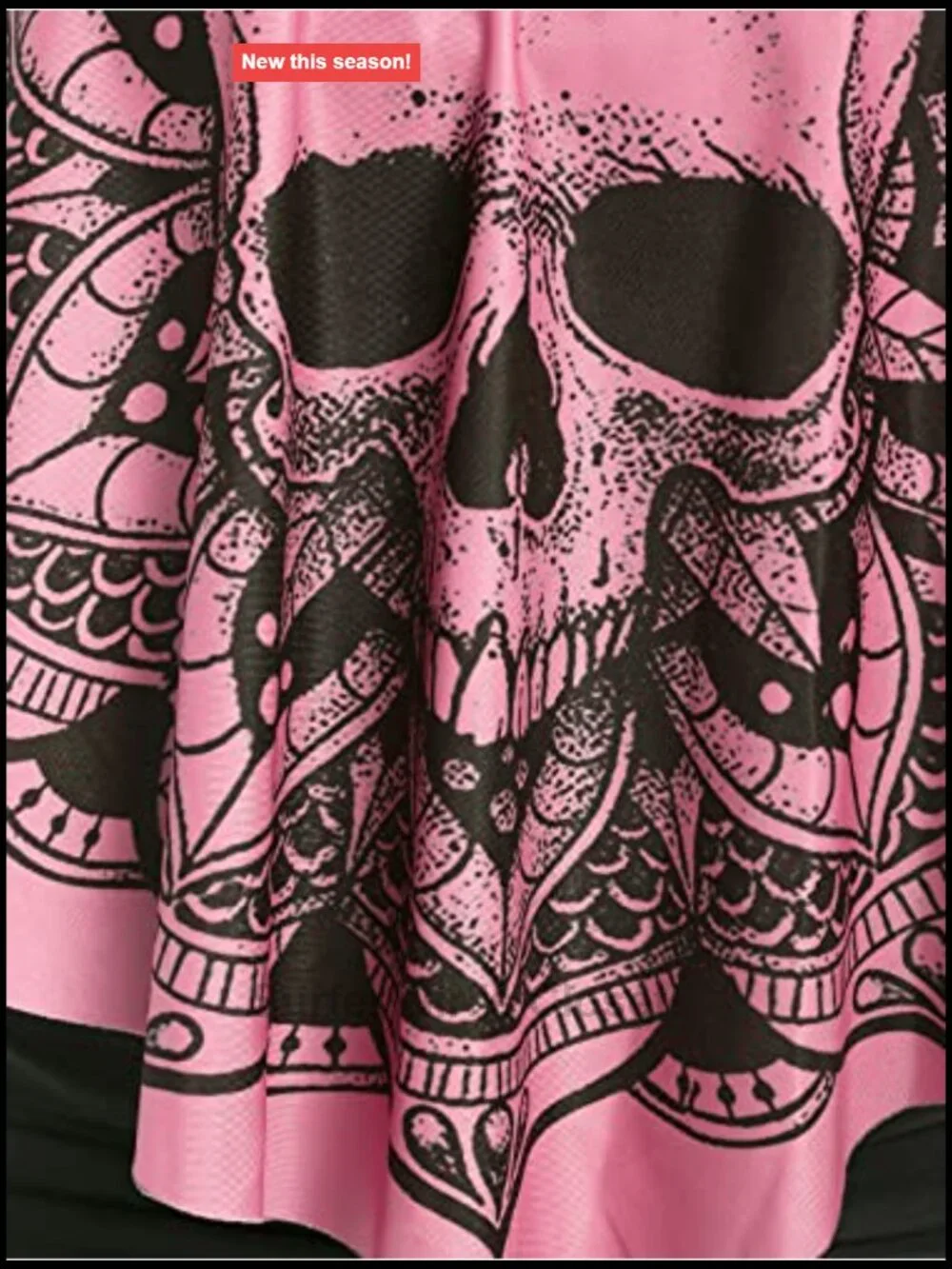 Gothic Skull Tankini Bikini Set High Waisted Two Piece Swimsuit Tummy Control